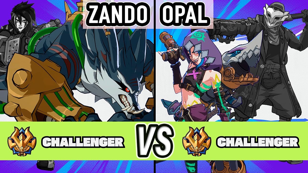 2XKO ▰ Zando (Warwick / Vi) vs Opal (Jinx / Ekko) ▰ High Level Gameplay