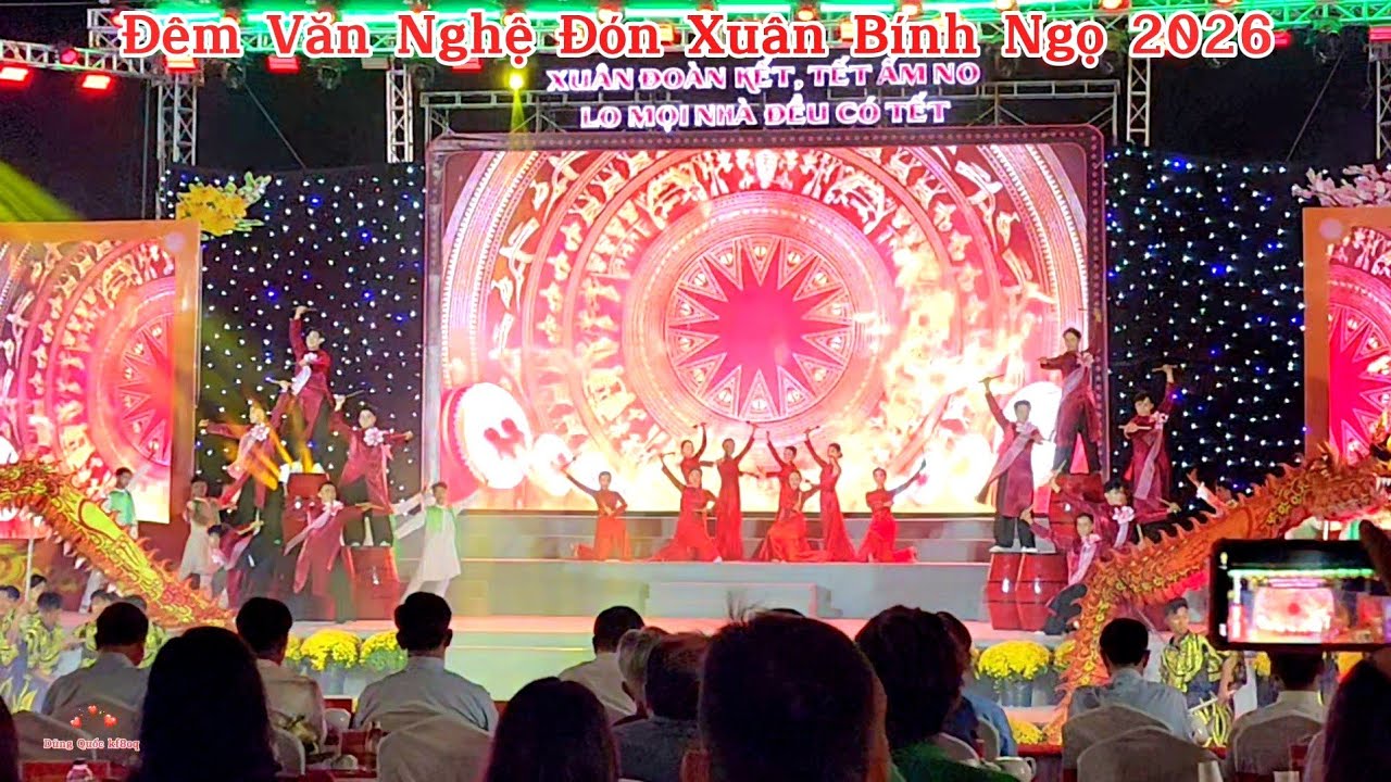 Cà Mau Đêm Văn Nghệ Xuân Bính Ngọ 2026. Hàng Ngàn Người Vui Xuân.Đông Vui Vô Cùng.