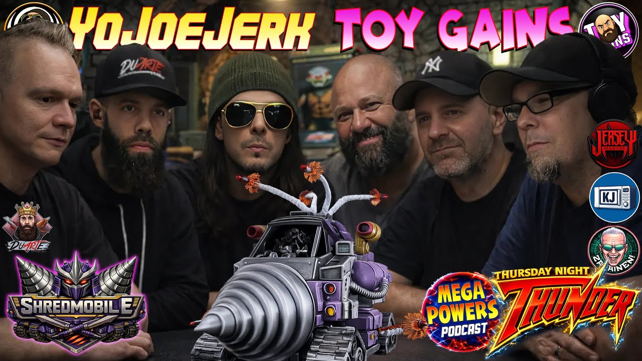 Mega-Powers Podcast * TNT * Toy News * The TMNT SHREDMOBILE with Duarte Studios!!!