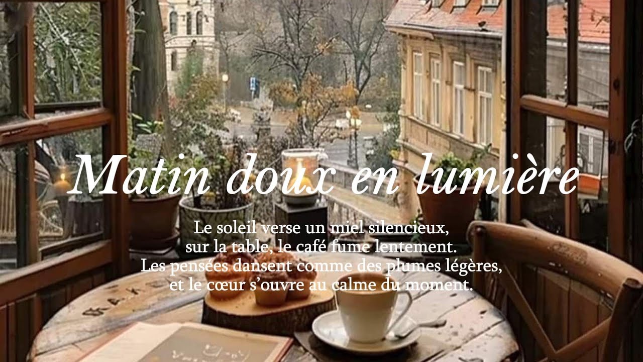 法式早晨的柔光時刻｜1 小時輕柔法文旋律 &times; 舒適咖啡日常｜閱讀・靜心・寫作 | Gentle French Morning BGM