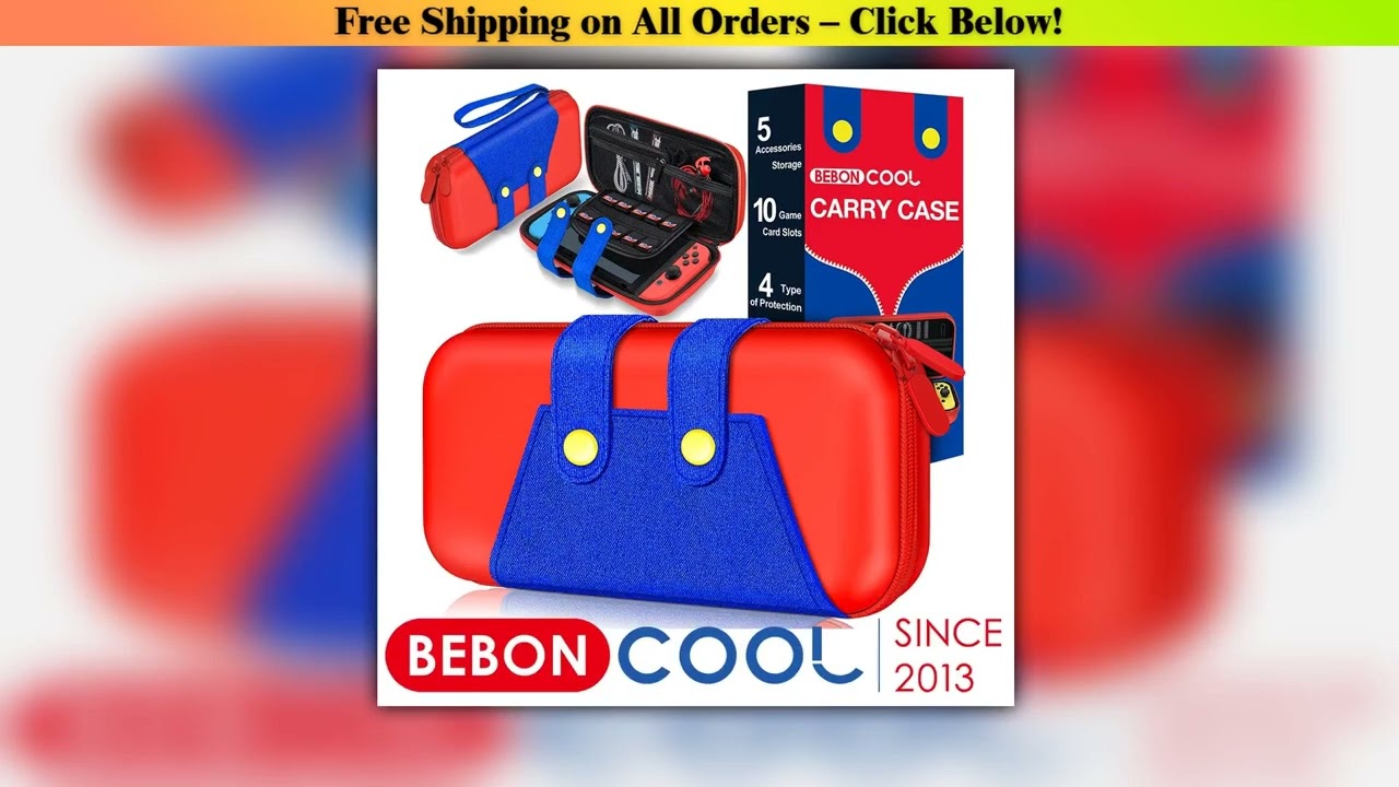 For Nintendo Switch Storage Bag Portable Waterproof Protective Case For Nintendo Switch Console Joy