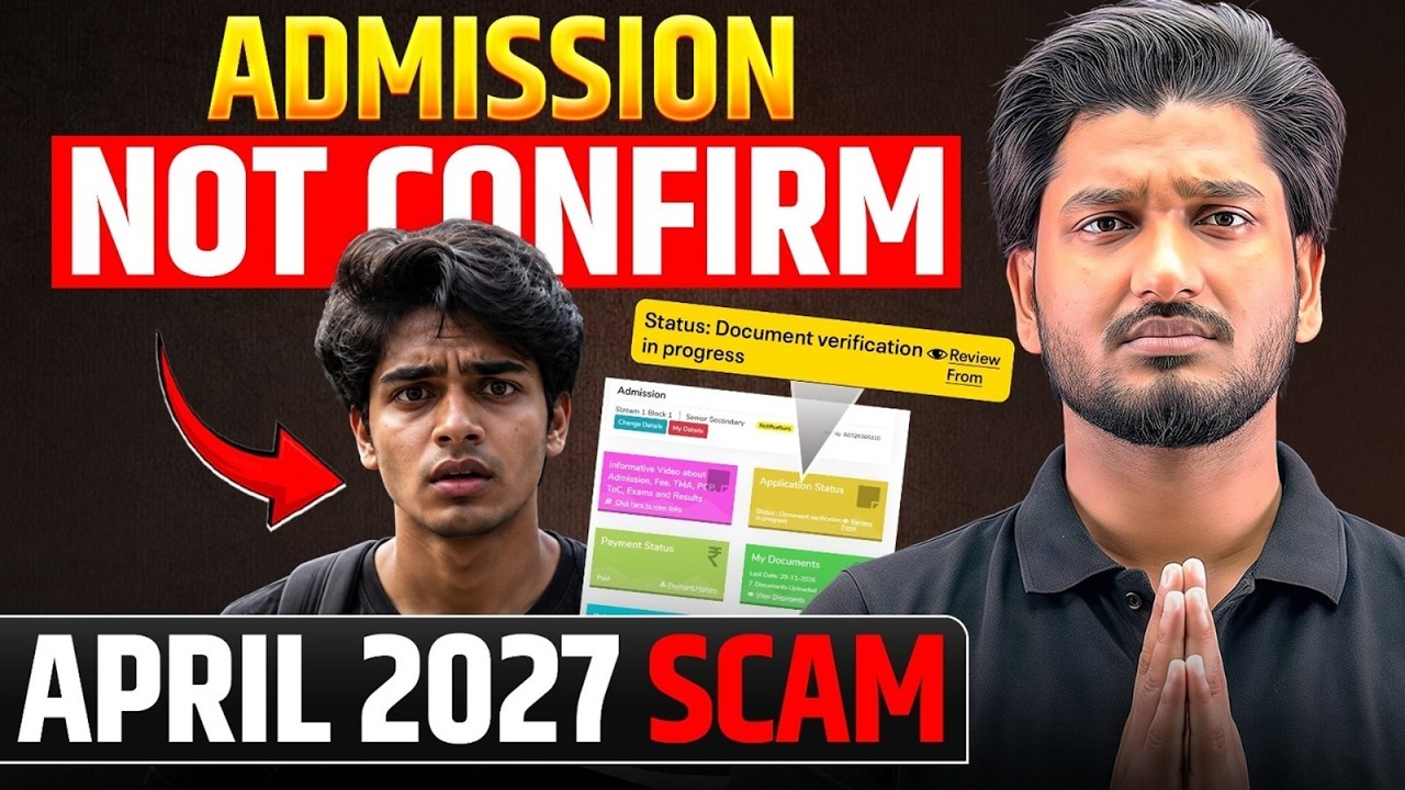 NIOS Admission Not Confirmed April 2027 😱 | Document Verification Issue | Fake Board?