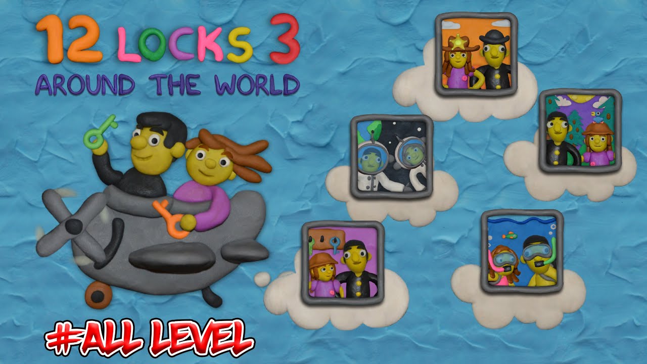 12 LOCKS 3 - Around the world All levels Walkthrough