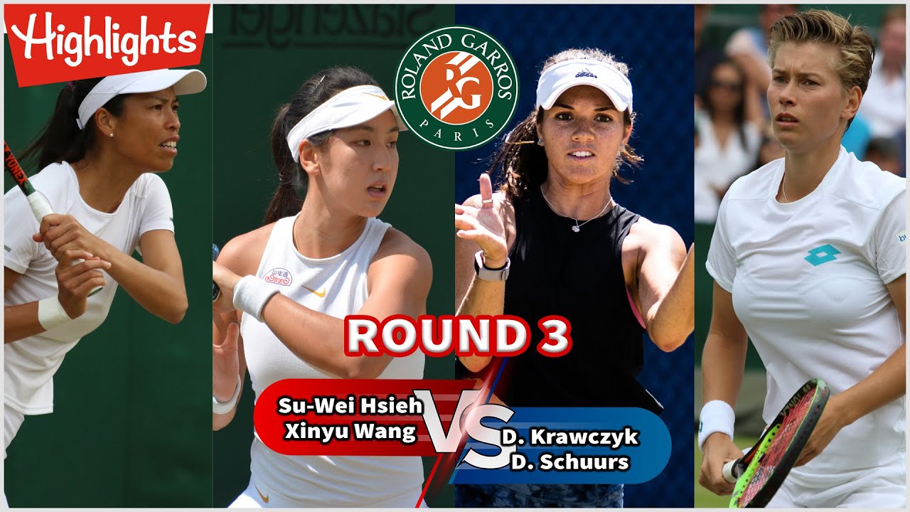 S.Hsiehh/X.Wangg vs D. Krawczykk/D.Schuurss ROUND 3 FULL MATCH Highlightss | WTA Parriis Open 2023