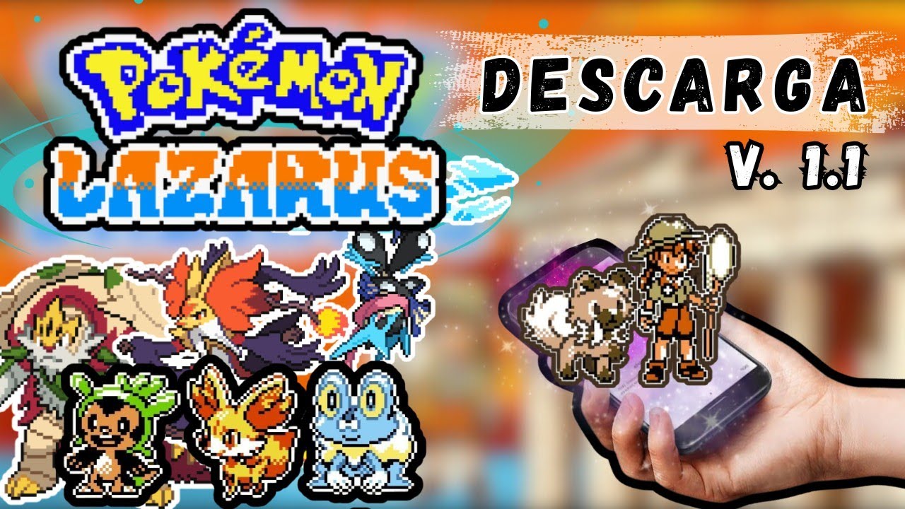 ¡DESCARGA Pokémon Lazarus (v. 1.1) en tu CELULAR! - LINKS en COMENTARIO FIJADO y DESCRIPCIÓN. 