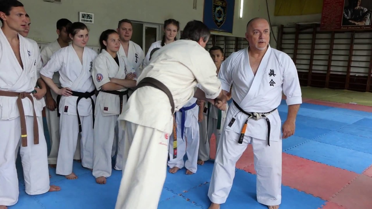 A methodical and practical seminar led by Paolo Bolaffio 9 dan Makotokai karate