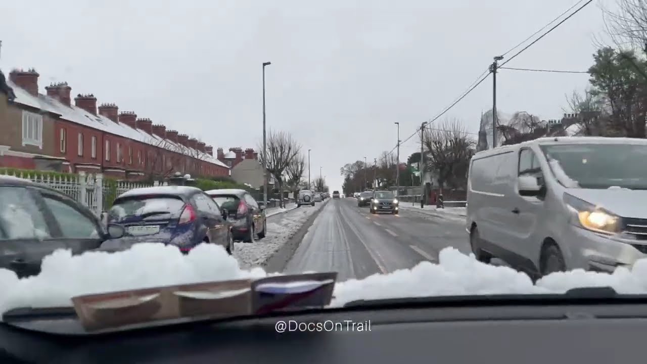 Snowfall in Limerick, Ireland 🇮🇪 2025