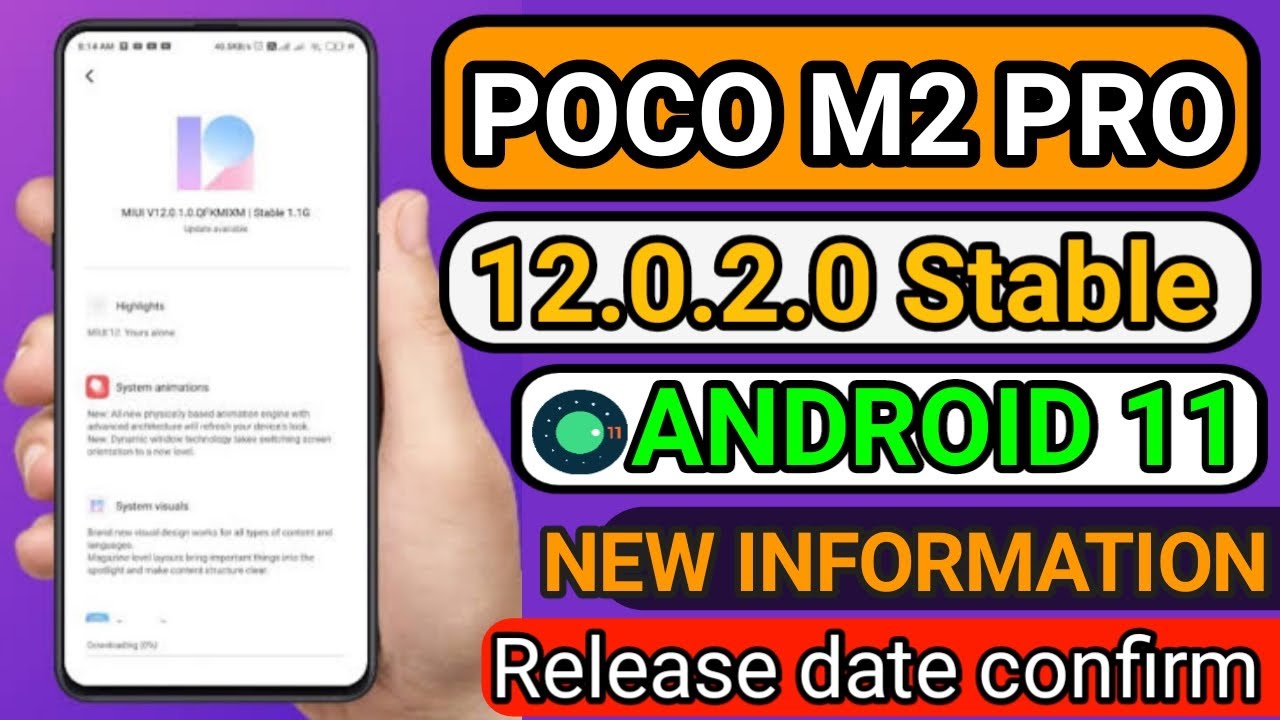 POCO M2 PRO MIUI 12.0.1.0 stable update Release date|Android11|miui 12.0.2.0 update poco M2|miui 12