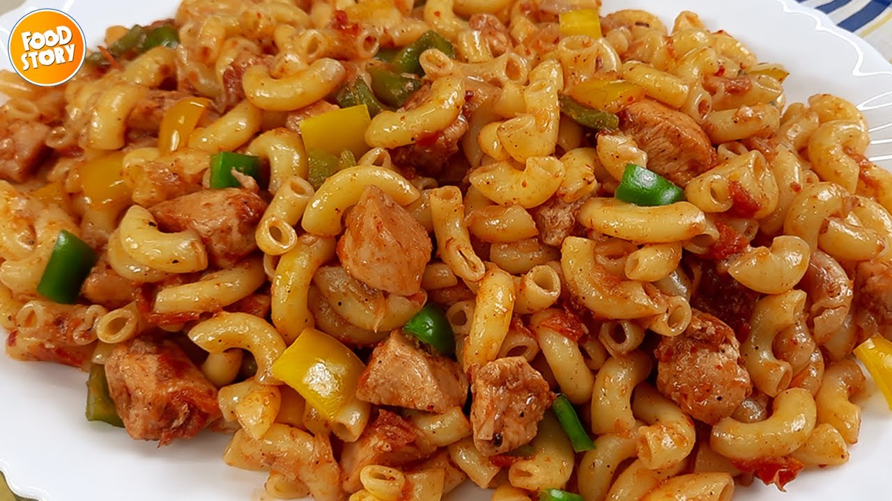 Как приготовить макароны с курицей | Быстрый и вкусный рецепт макарон
