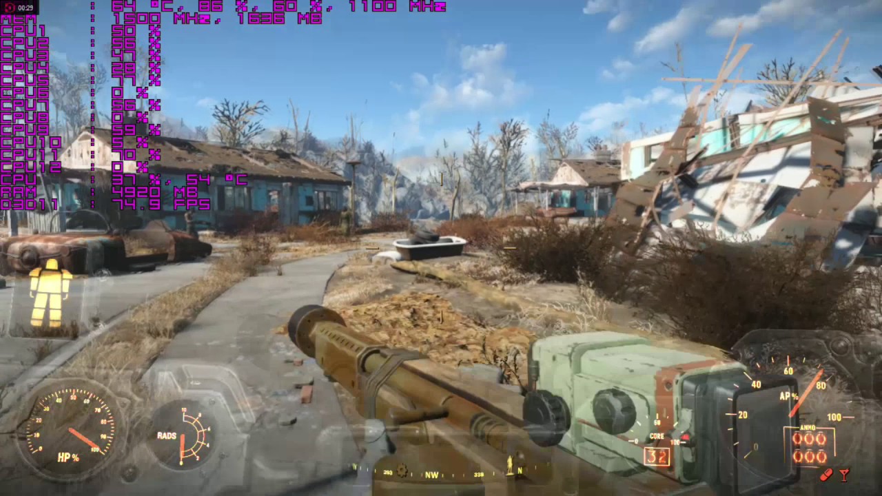 Fallout 4 R9 280x Xeon W3680
