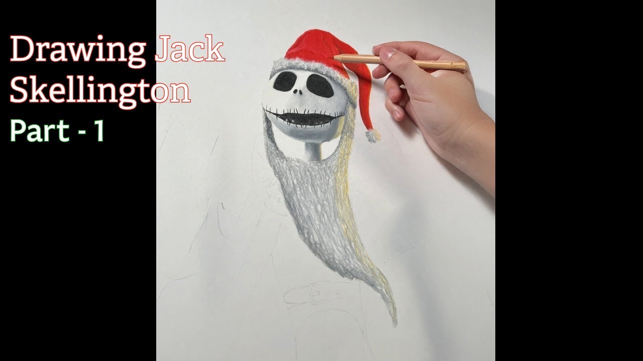 Drawing Santa Skellington 🎅🏻! - Pt. 1