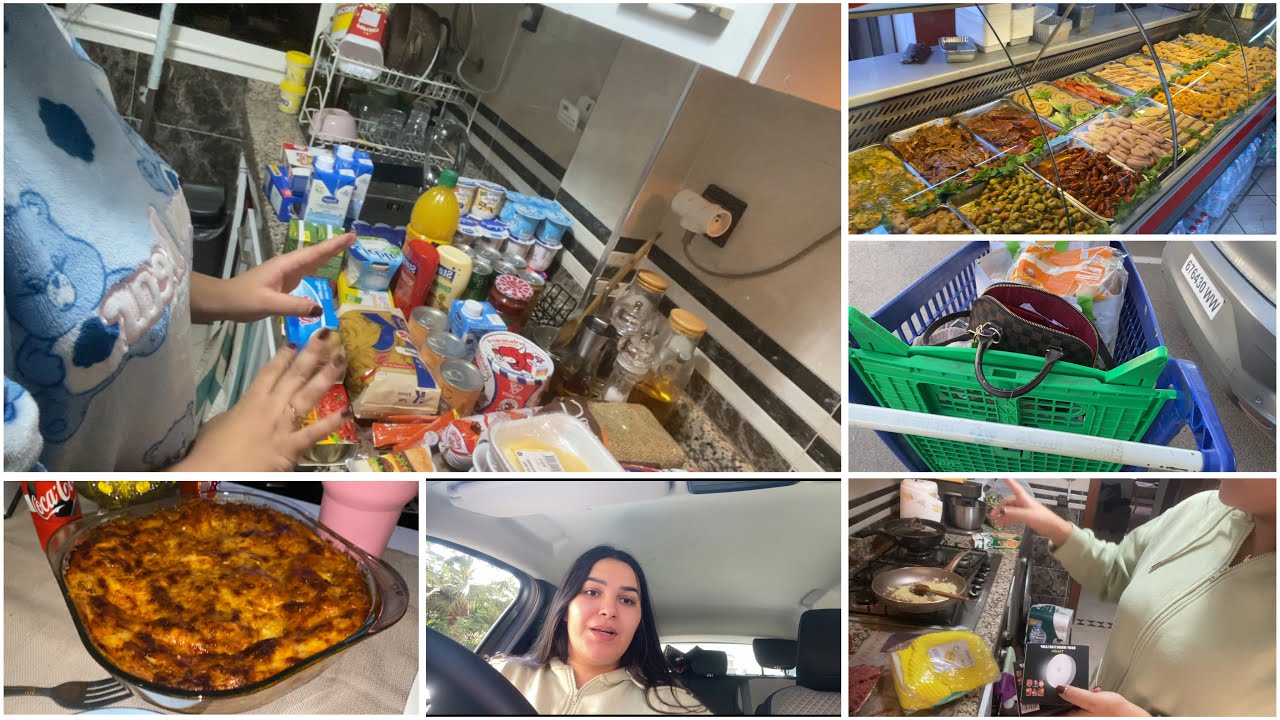 مشيت تقديت صباح 🛒🥬 شاركت معاكم لازانيا، و شنو خديت من بيم 😍منتوجات عمليين 👌🏻