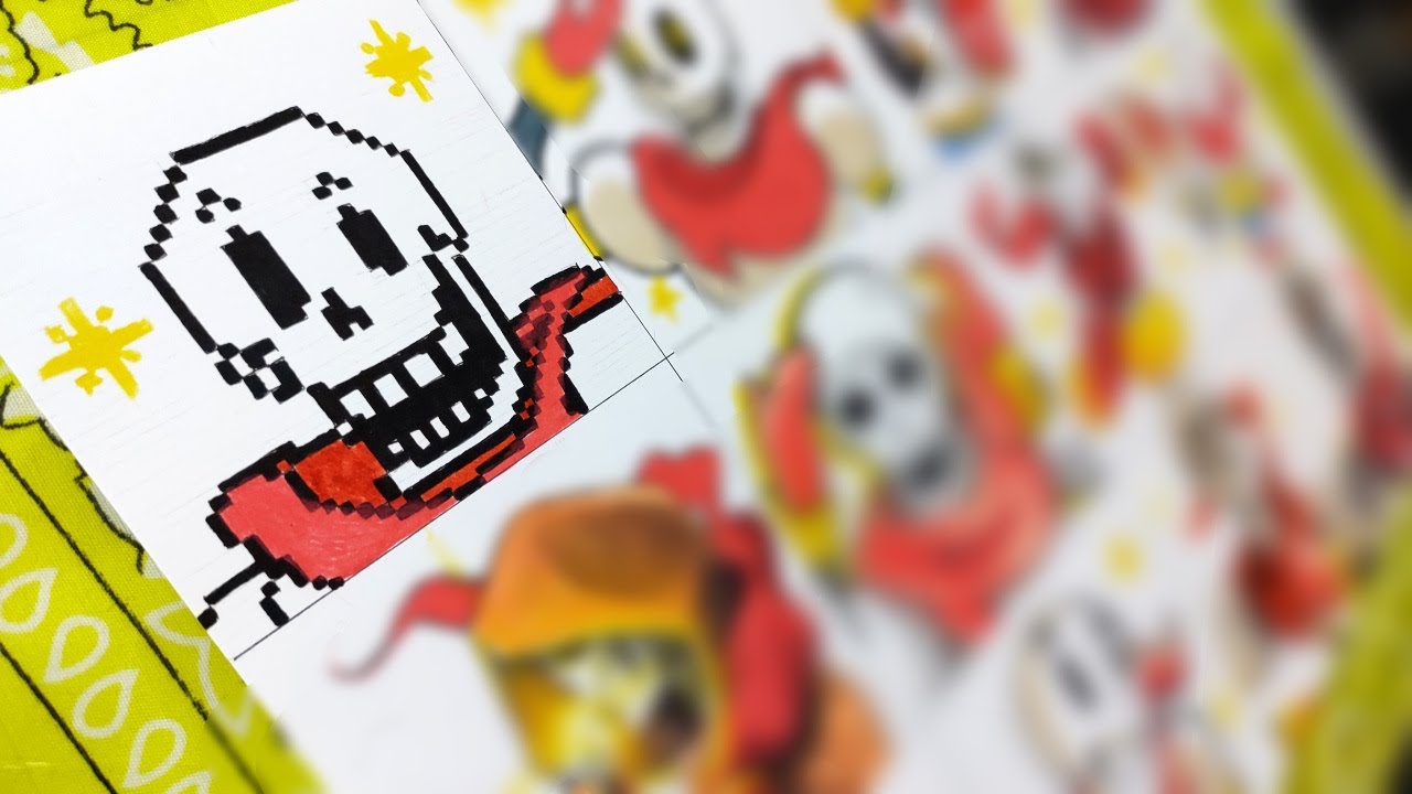 Рисуем ПАПИРУС в разных стилях [UNDERTALE]