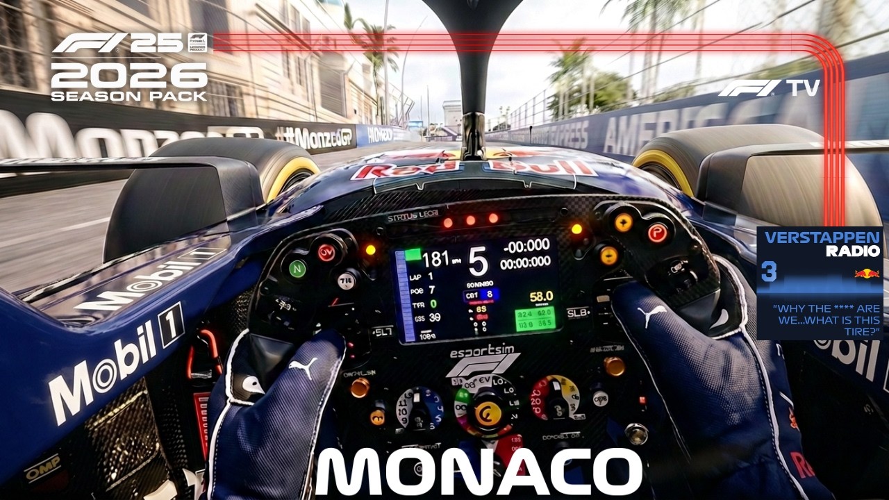 ULTRA REALISTIC F1 26 - Max Verstappen Red Bull RB22 Monaco GP