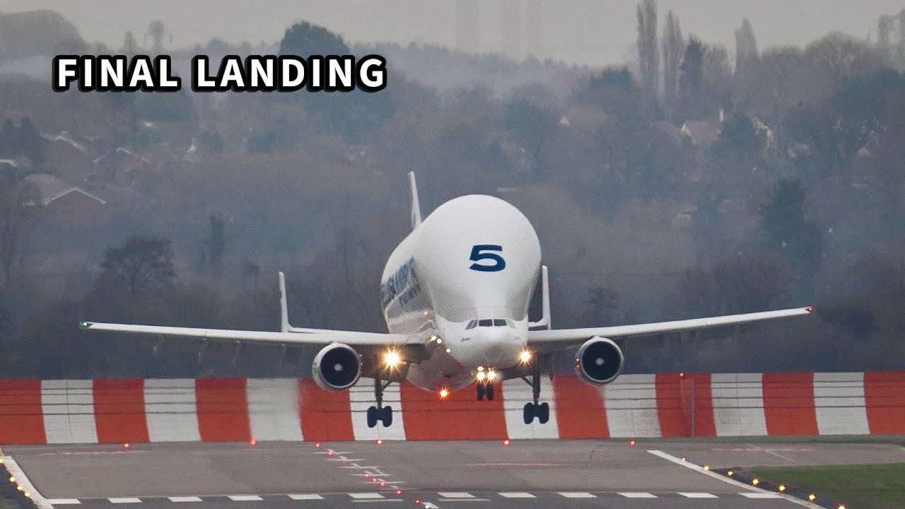 The FINAL Landing of the Airbus Beluga ST #5