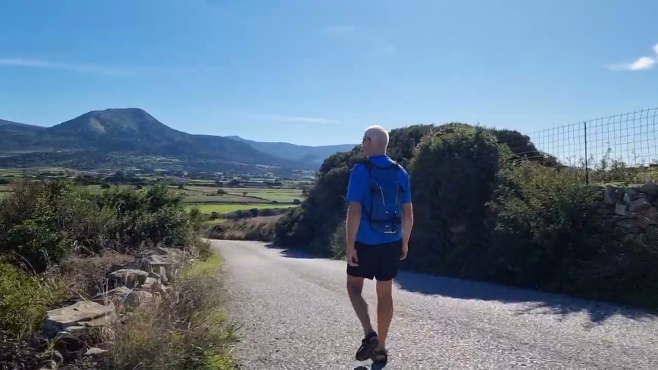 Hiking from Ano Sagri to the Temple of Demeter trail 7, Naxos, Greece, 13th of December 2023