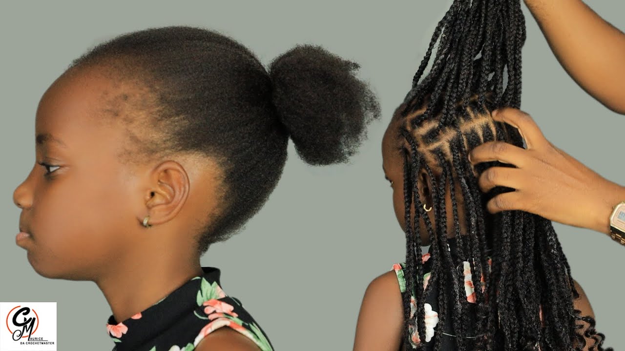 Simple & Quick  Longlasting Natural Kinky Tutorial For Kids Go Back To School Hairstyle.