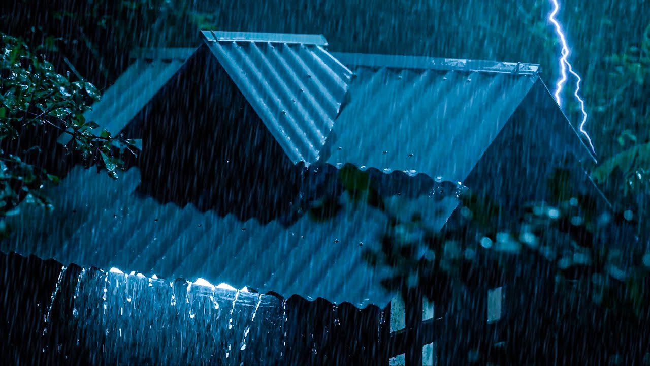 🔴 Heavy Rain and Thunder Sounds for Sleeping | Livestream, Sleep Sounds, Beat Insomnia