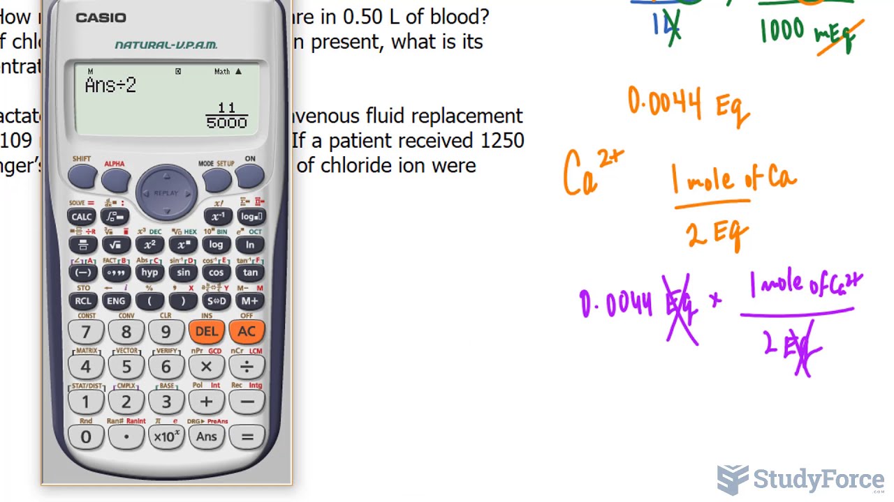 Electrolyte Concentration (Equivalents)