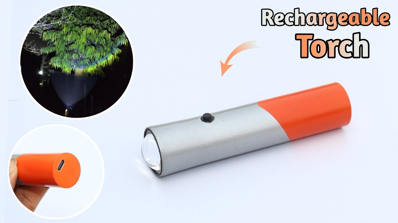 How To Make Super Bright Led Torch Light | How To Make Torch Light At Home | Torch Light