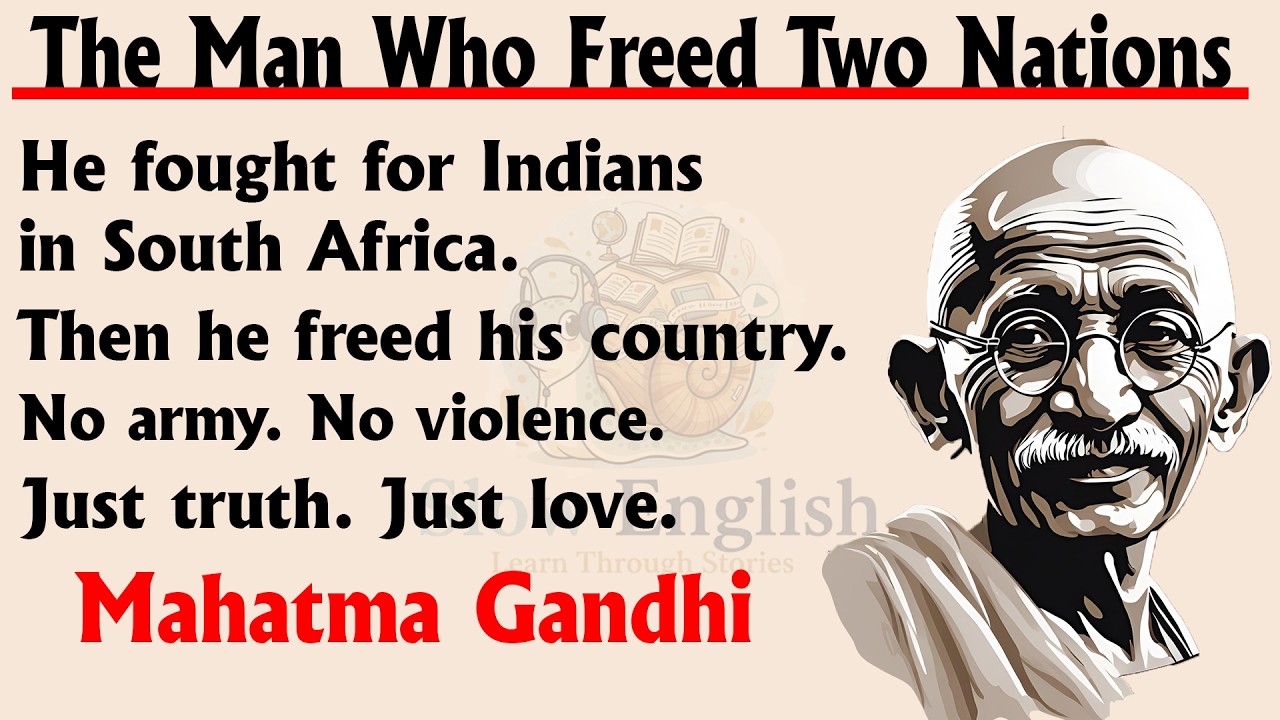 Learn English Through Story Level 2 || Graded Reader || The Story of Mahatma Gandhi