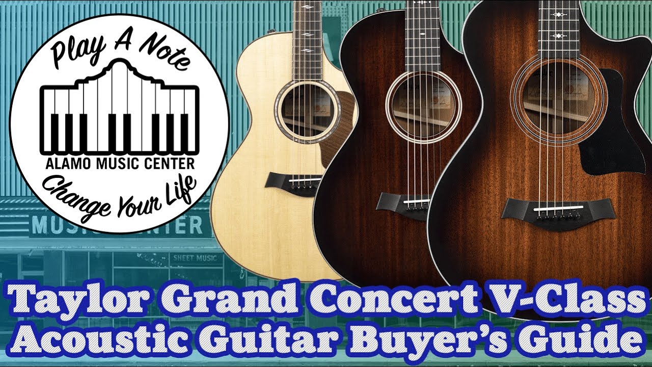 Taylor V-Class Grand Concert Acoustic Guitar Buyer's Guide and Comparison - 11 Guitars Total!