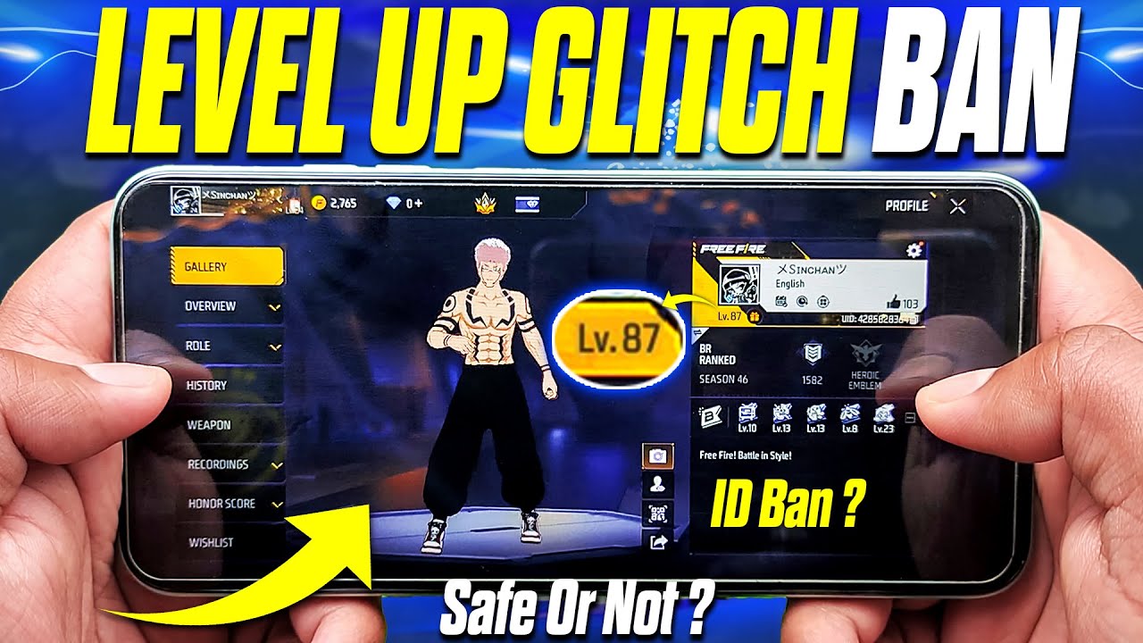 Does Level Up Glitch REALLY Ban Free Fire ID ?
