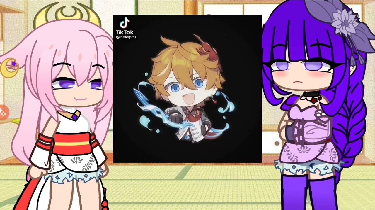 Yae miko and Ei react to my Favorit tik toks |part 1/?? |slight eimiko!