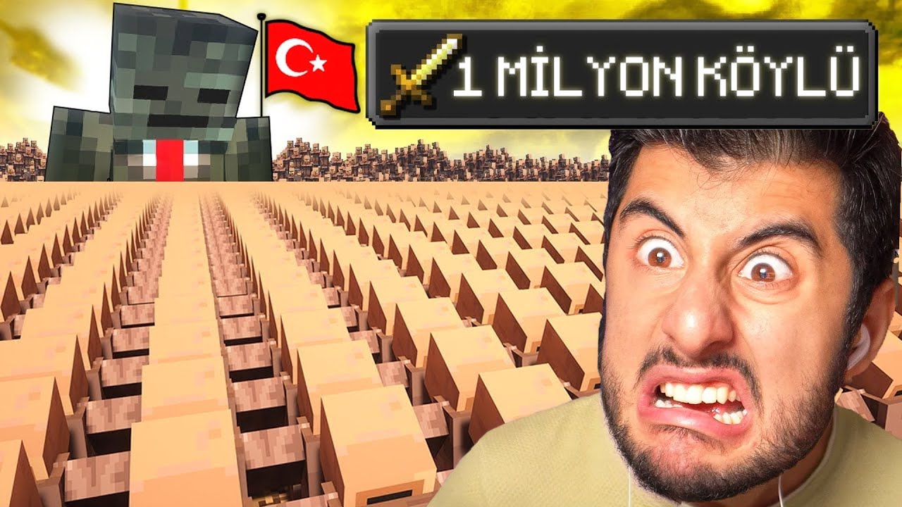 1.000.000 KÖYLÜ VS İSKELET KAFA!! (Türkçe Dublaj)