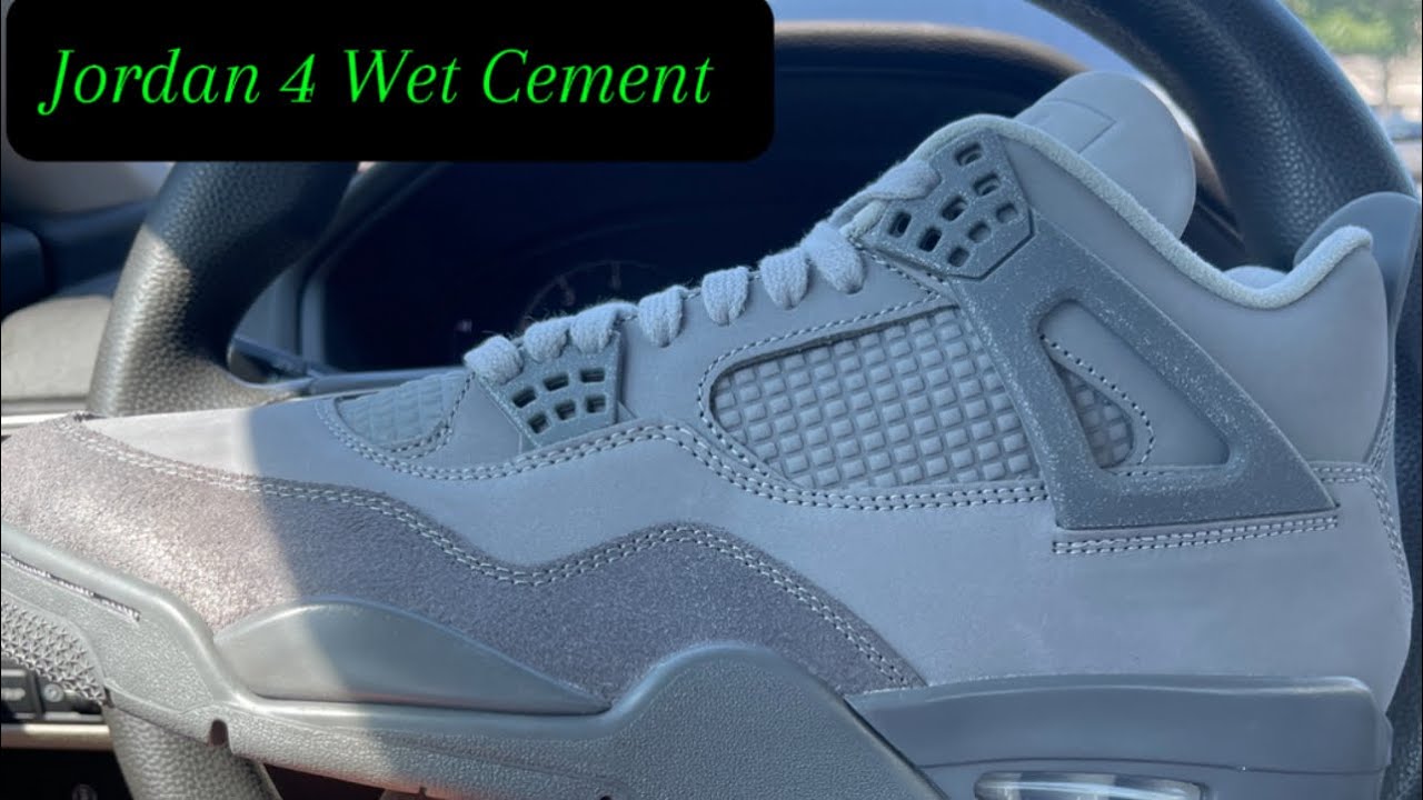 AIR JORDAN 4 WET CEMENT REVIEW IN HAND and SIZING AND FIT AND WHAT STORES STILL HAVE STOCK