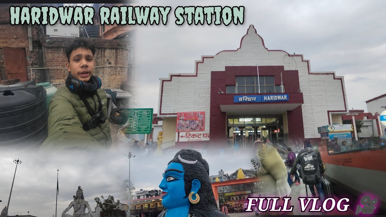 Haridwar Railway Station Vlog 🚆🌧️ | Mama Ko Chhodne Gaye | Barish Mein End 😱🔥