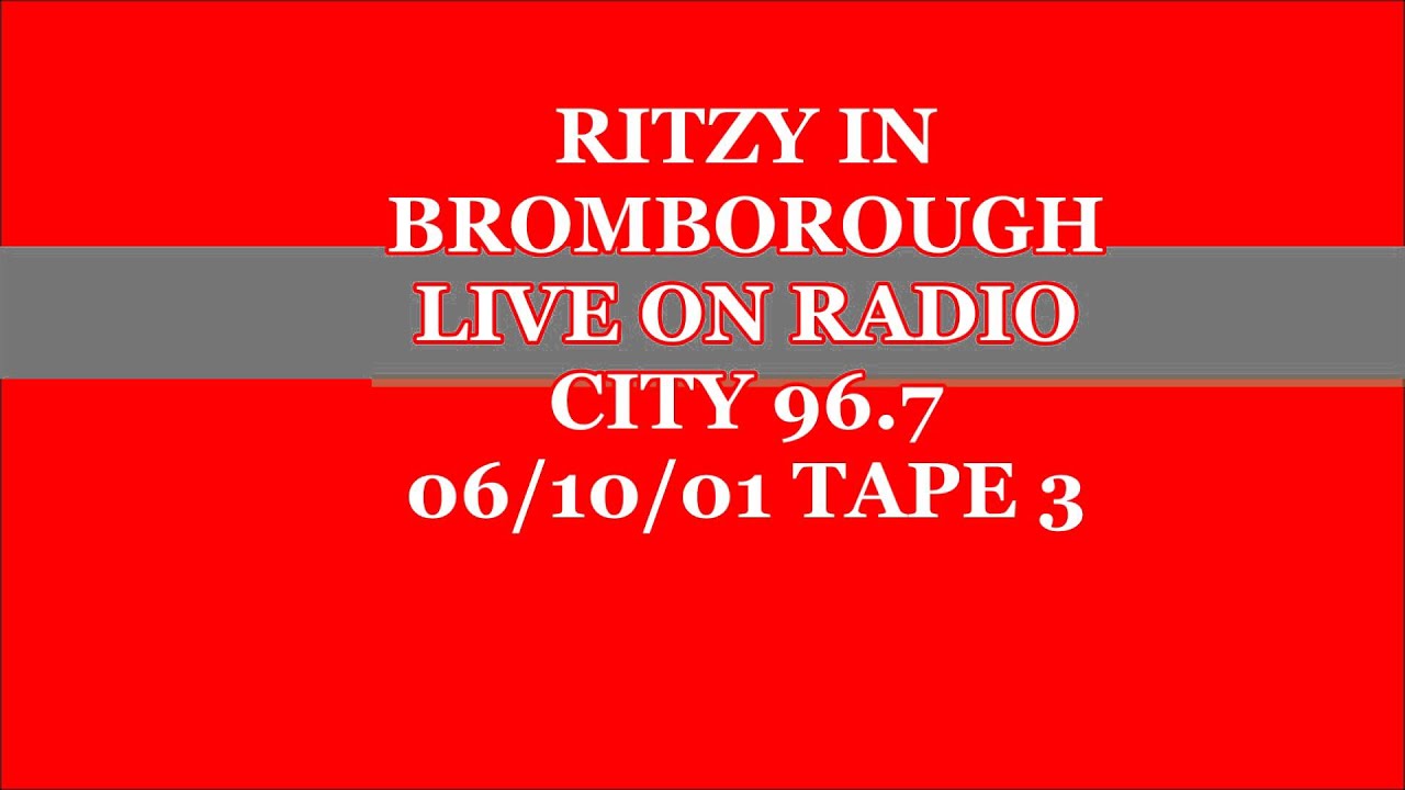 Club Ritzy in Bromborough live Radio City 96.7 Tape RIP 3