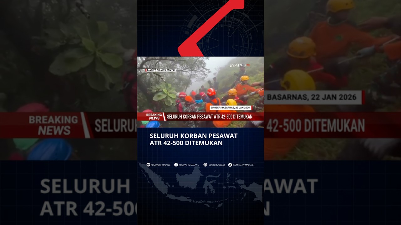 TERBARU-Seluruh Korban Kecelakaan Pesawat ATR 42-500 Ditemukan