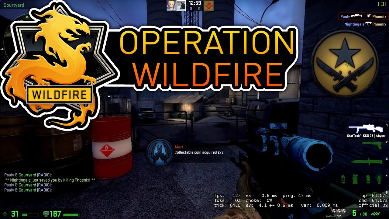 CS:GO Operation WildFire - The Extraction Coin Locations