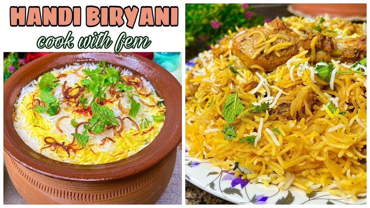 FAMOUS POT BIRYANI OF HYDERABAD - NIZAMI Chicken DUM Biryani - In HANDI - हांडी चिकन बिरयानी