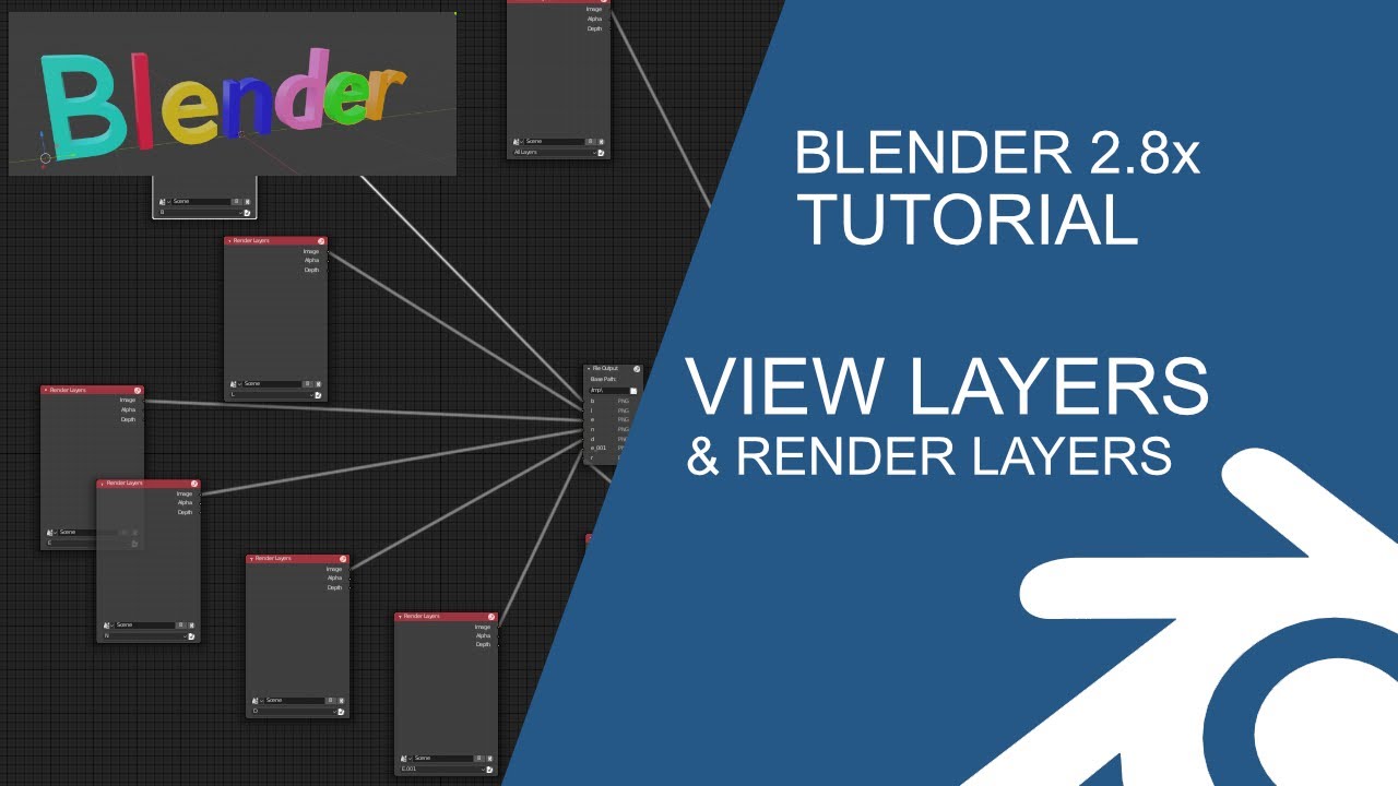 Учебное пособие по Blender 2.8: просмотр слоев и рендеринг слоев как отдельных изображений