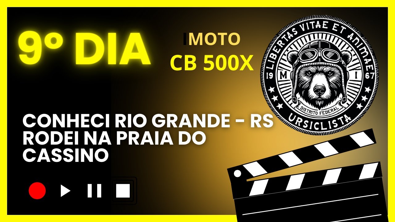 PREPARANDO para os 240 km de praia de moto! Testei o solo no Cassino