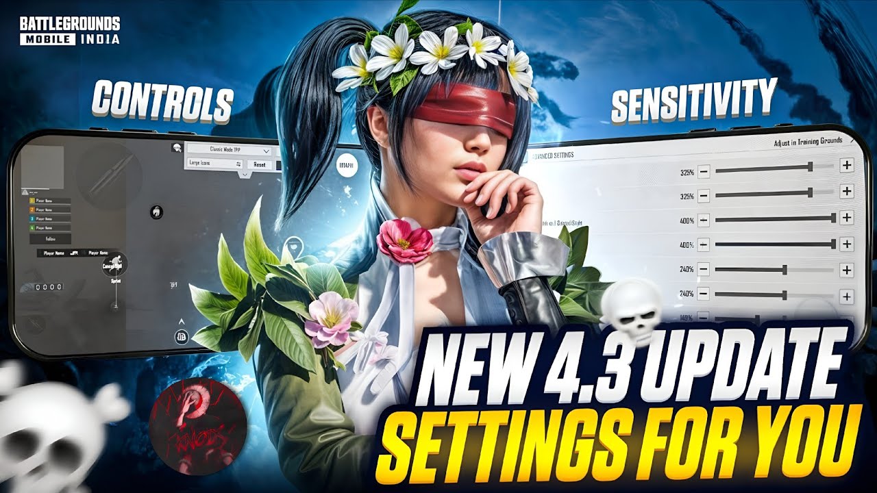 BGMI 4.3 Update Best Sensitivity 🔥 Zero Recoil for All Devices (Gyro & Non-Gyro) with Code⚡