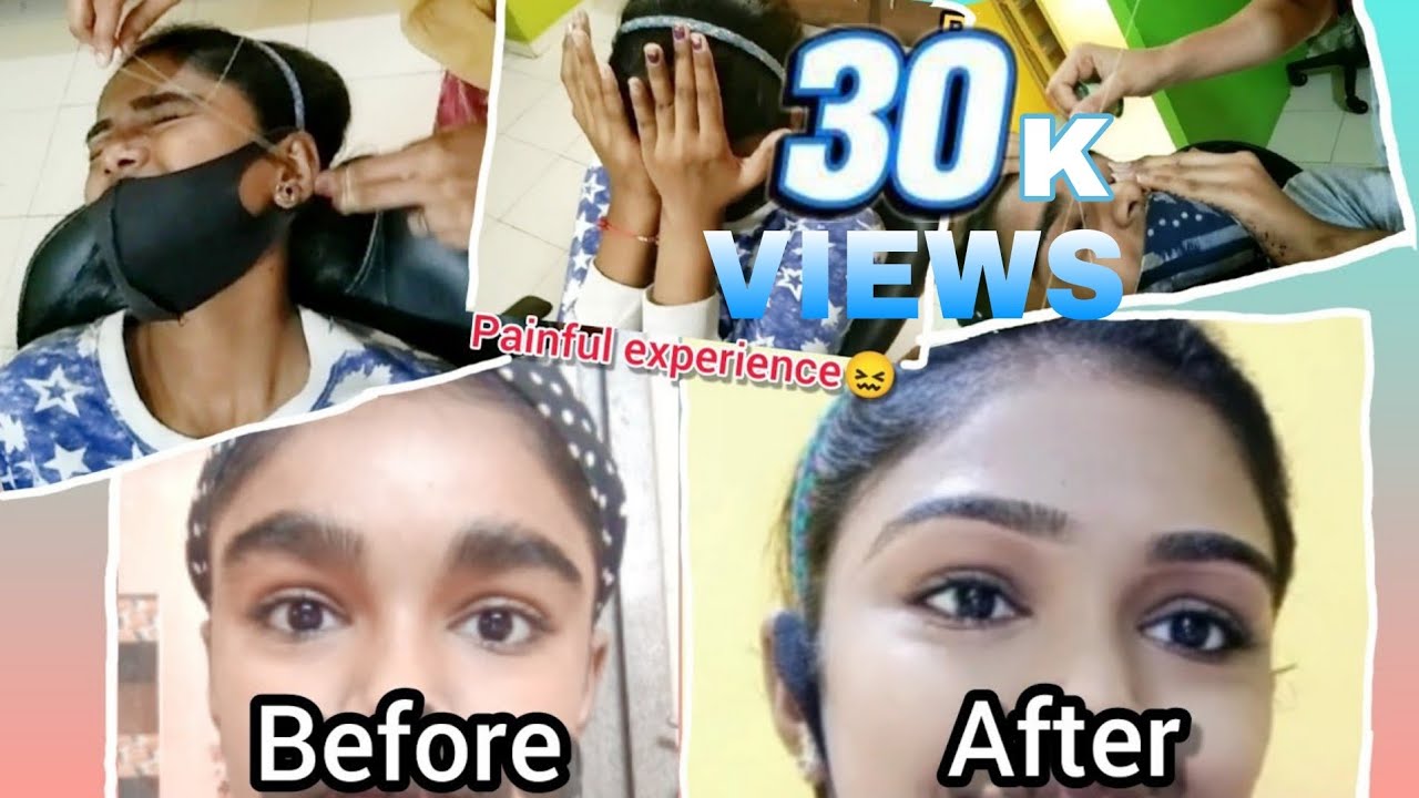 done my eyebrows for the FIRST TIME..|| painful or not? || Tisha the gujju girl❤️