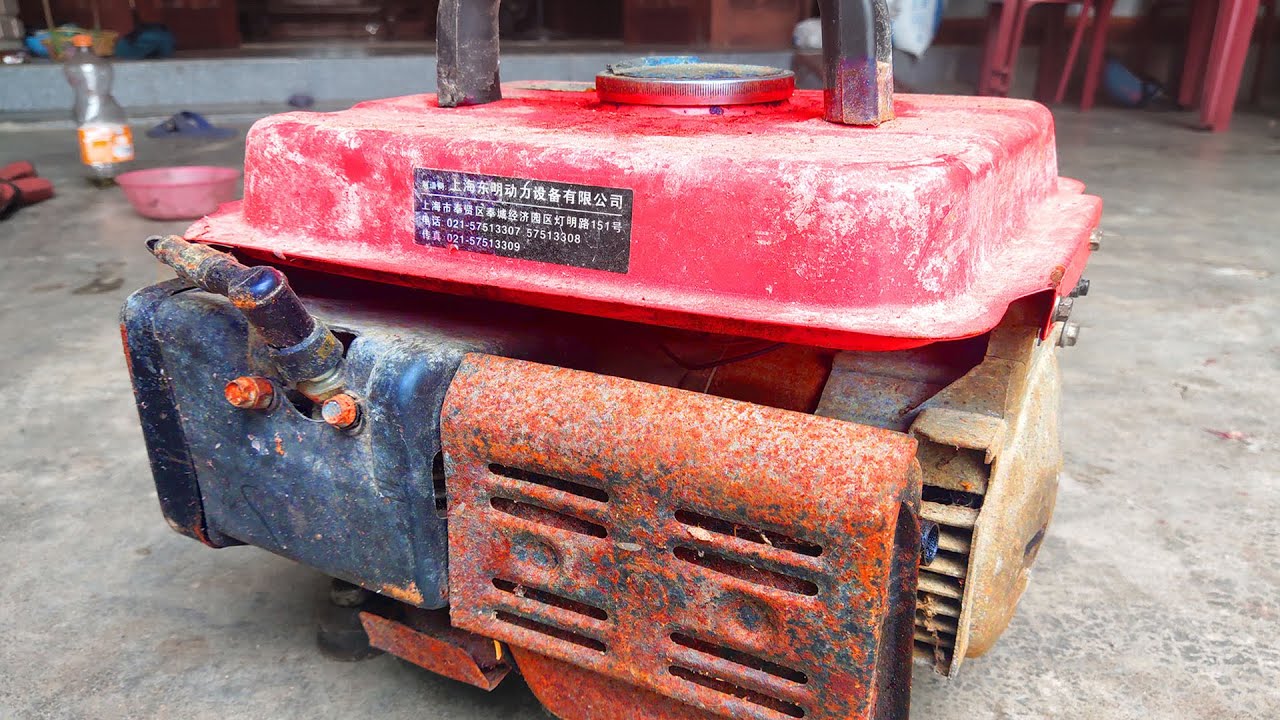 restore rusted generator. Restoration Japan technology generator - Revive old rusty generator