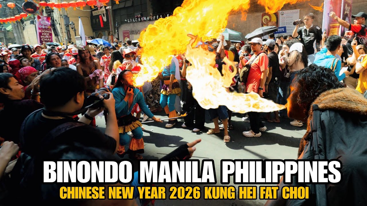 NON-STOP CHINESE NEW YEAR AT ONGPIN CHINATOWN BINONDO MANILA UNBELIEVABLE MASSIVE CROWDS PHILIPPINES
