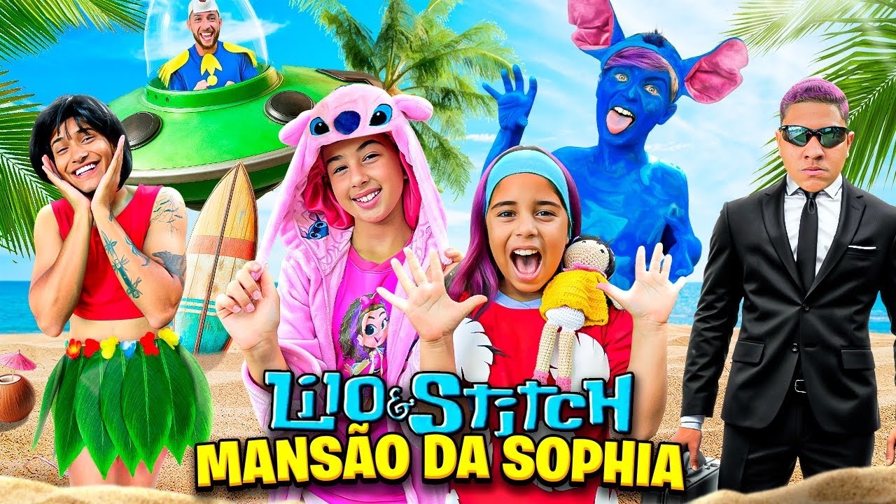 NOS TRANSFORMAMOS NA TURMA DA LILO, ANGEL E STITCH POR 24 HORAS!
