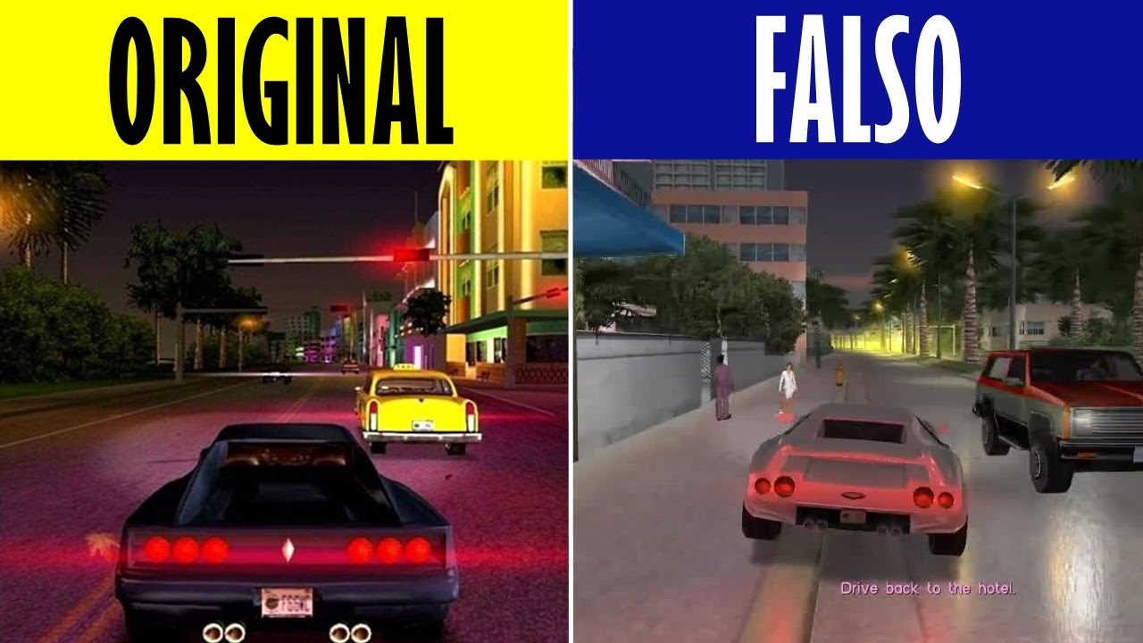 AS DIFERENÇAS DO GTA VICE CITY (original / não original)