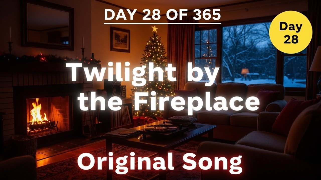 Twilight by the Fireplace (Day 28/365) | 1980s Cozy Christmas Pop Song