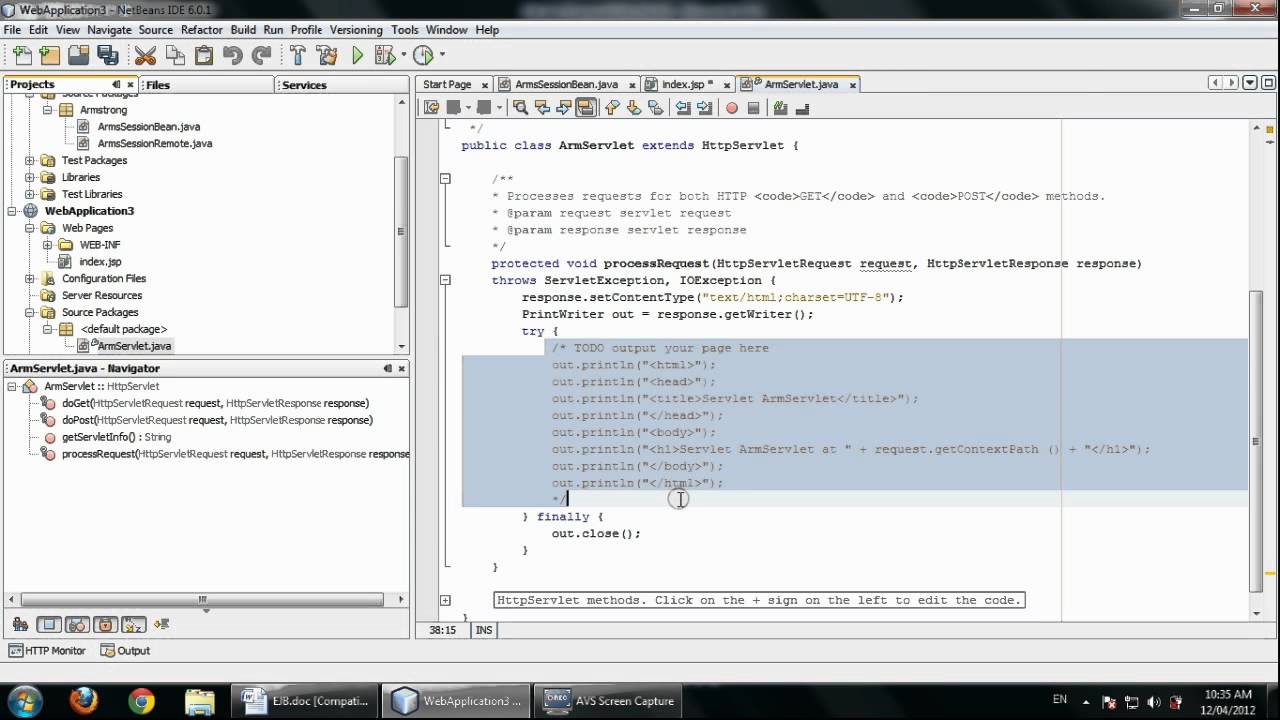 Simple EJB Example - Netbeans