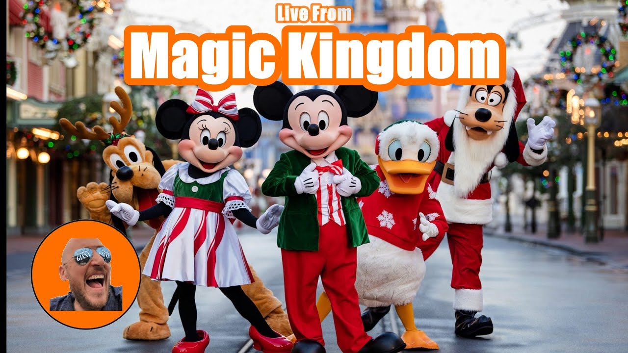 🔴LIVE Magic Kingdom Christmas - Full Day of Rides and Decorations