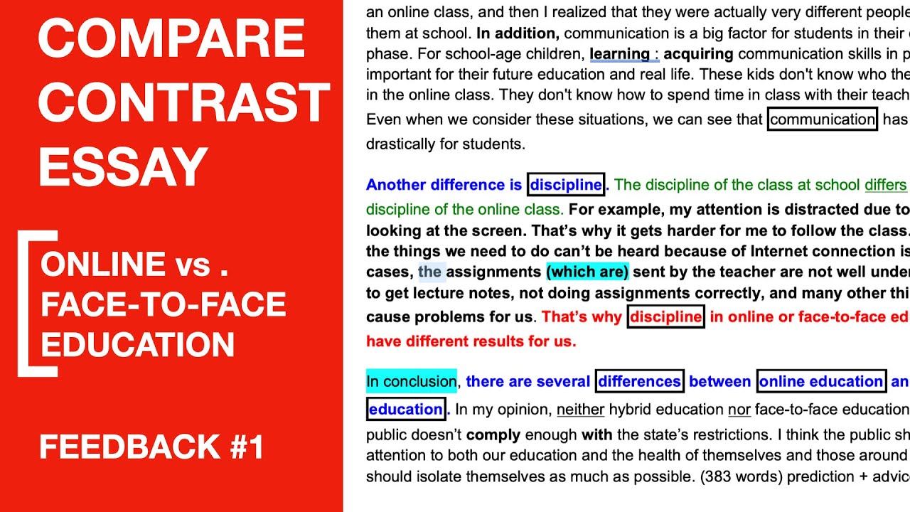 Compare Contrast Essay Nasıl Yazılır? Essay Feedback #1