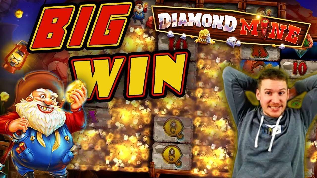 BIG WIN on Diamond Mine Slot - &pound;10 Bet!