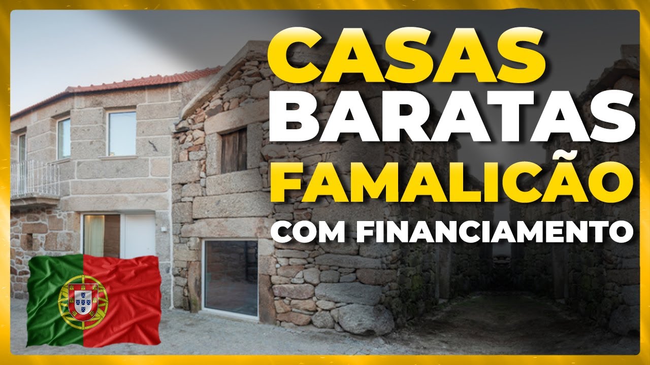 CASAS BARATAS EM PORTUGAL + FINANCIAMENTO (Vila Nova de Famalicão)
