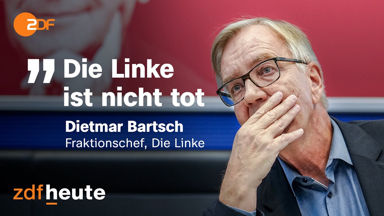 Linksfraktion im Bundestag löst sich auf: Statement von Noch-Fraktionschef Bartsch | ZDFheute live